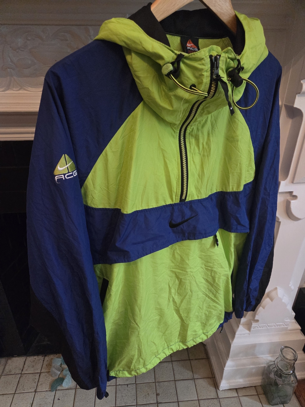 Vintage Nike ACG Hiking Windbreaker jacket Anorak Center Swoosh Men’s Medium
